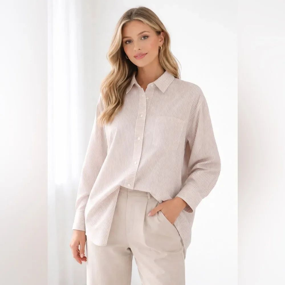 J Crew Button-Down Women's Top Sz16 Mini Old Money Quiet Luxurious Office Street